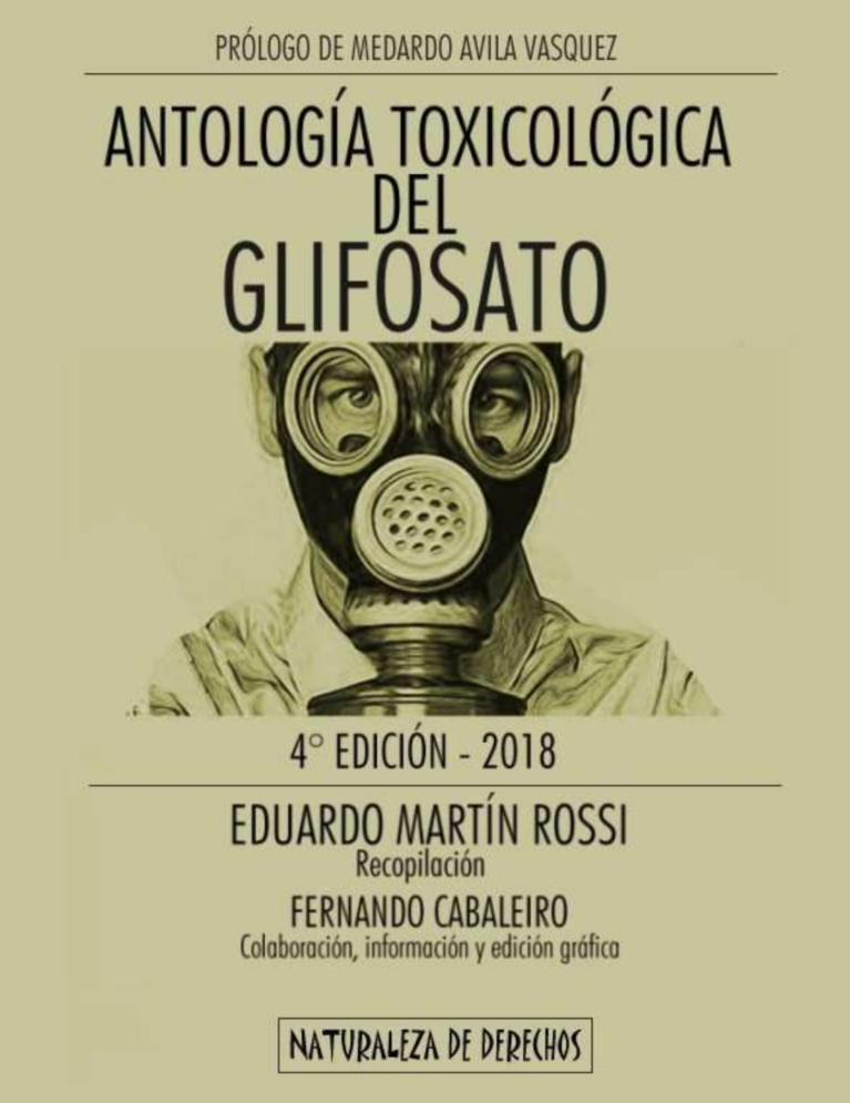 Gráfica alusiva a Antología Toxicológica del Glifosato 4° Edición 2018