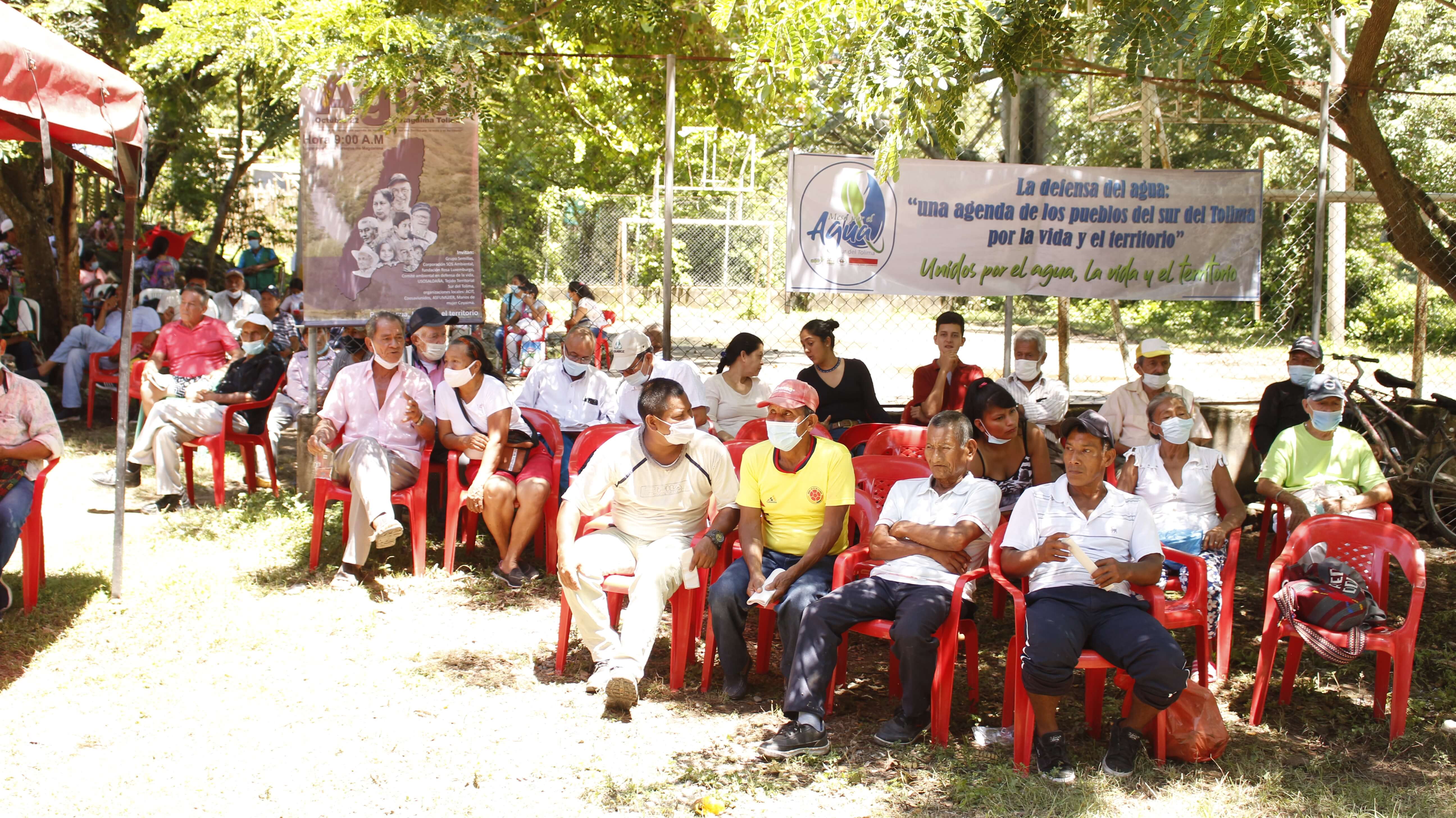 Grafica alusiva a Foro: Defensa del agua, una agenda de los pueblos del sur del Tolima por la vida y el territorio